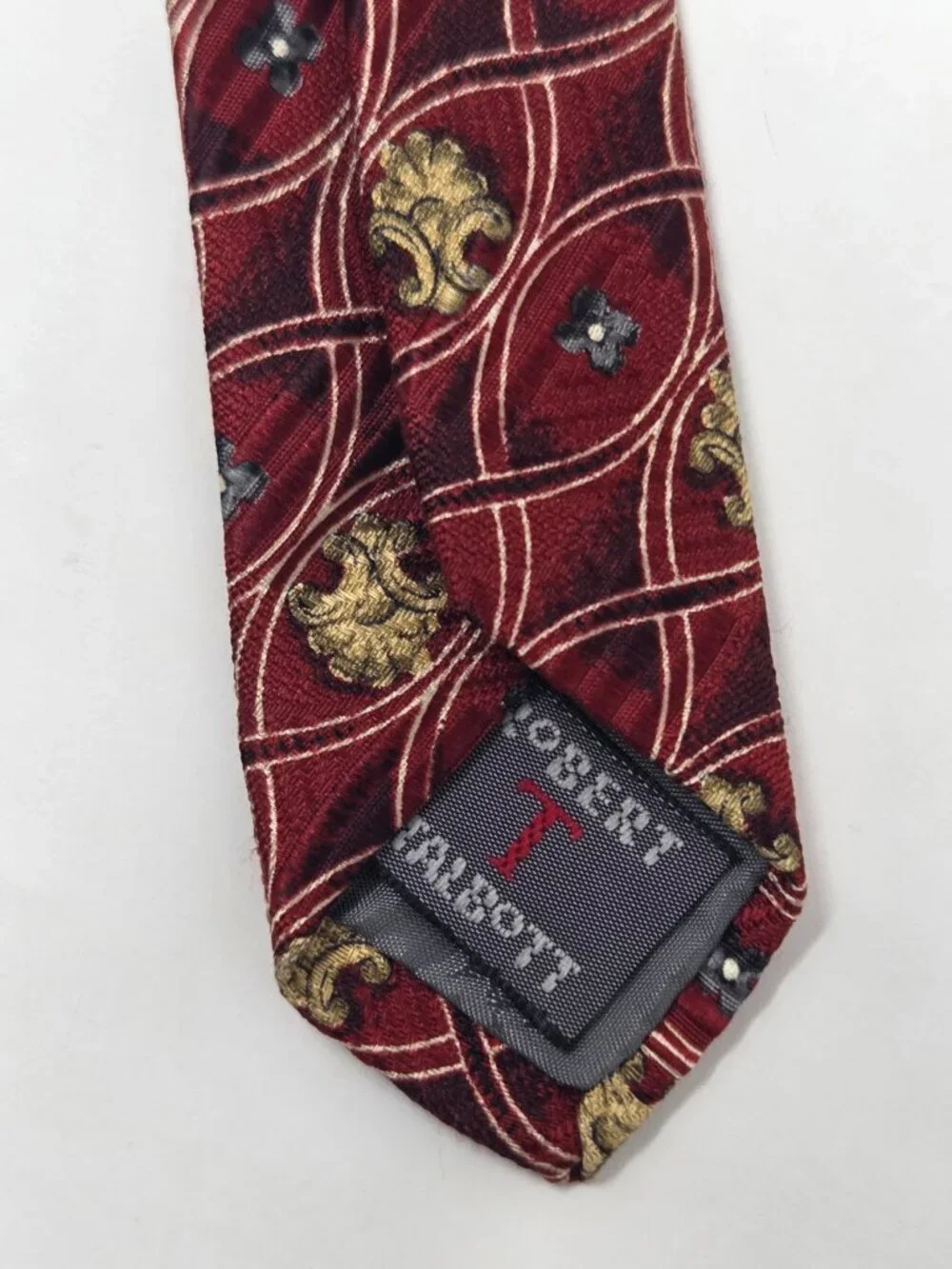 Robert Talbott Monterey Best Of Class Silk Mens Tie 58 Inch Red Gold Pattern